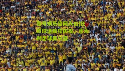 壹号娱乐官网入口|狂热球迷疯狂庆祝,意大利足球再兴盛